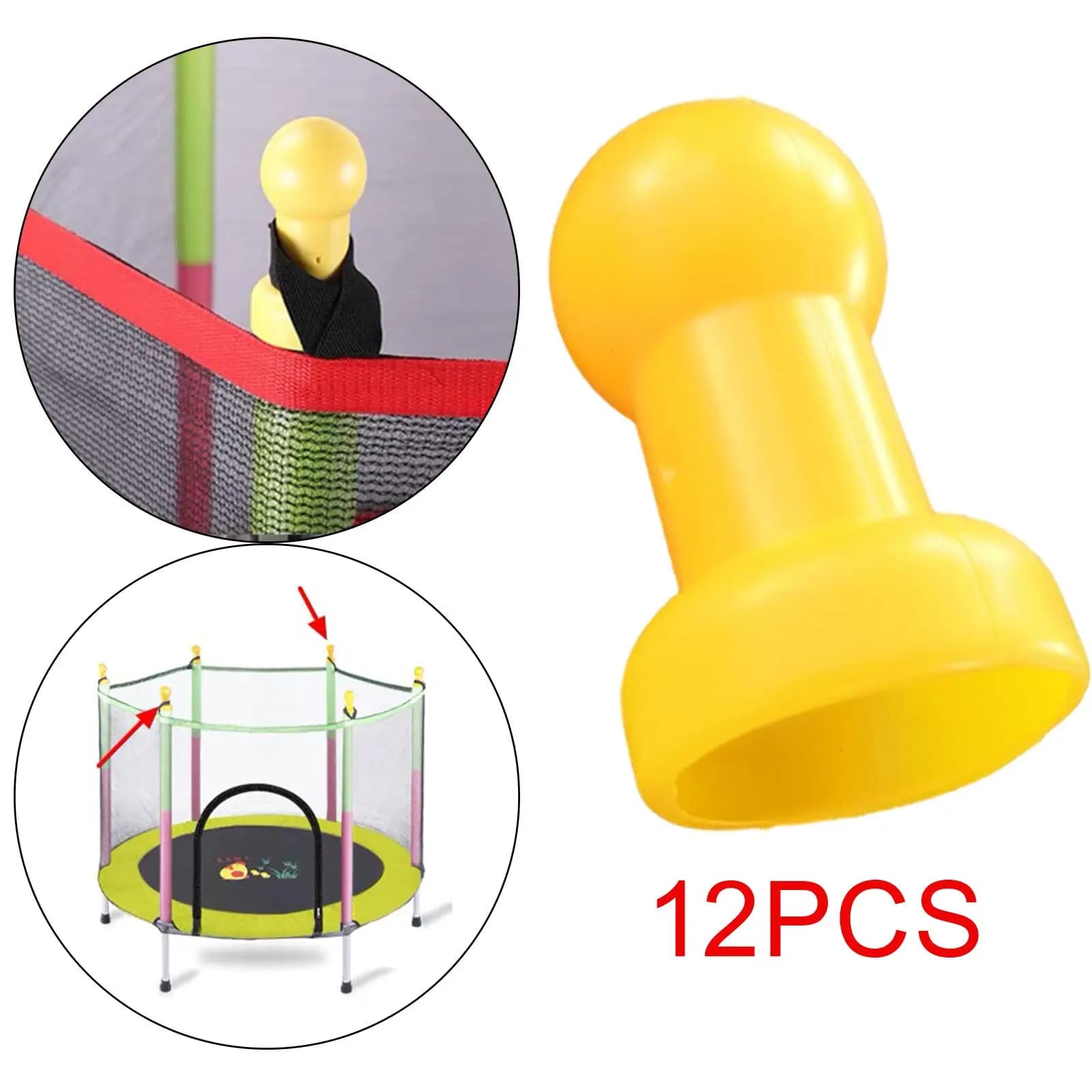 La copertura per le gambe del trampolino impedisce il rumore dei piedi Set di coperture per tubi del letto per saltare ammortizzanti per trampolino