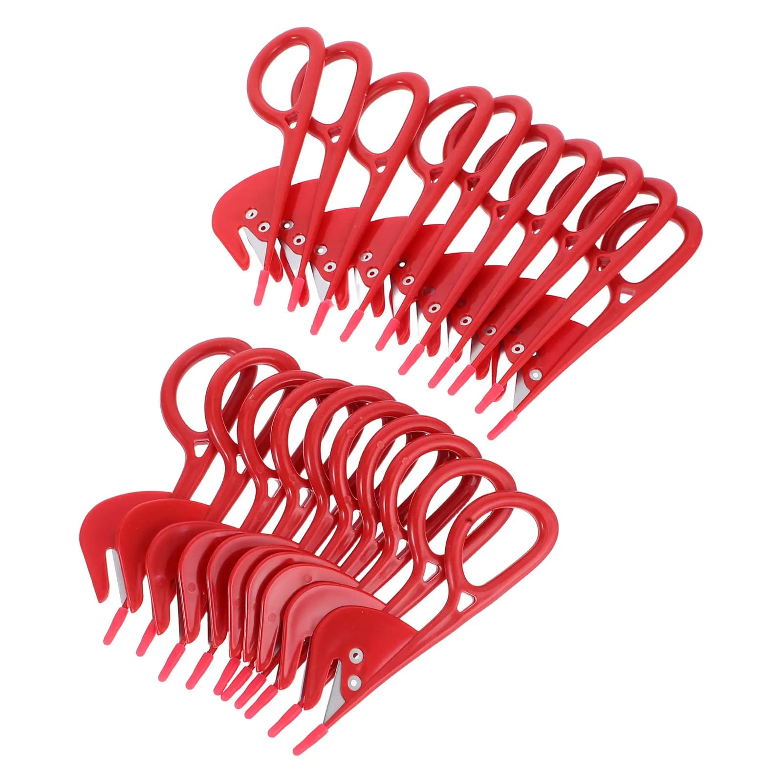 Stainless Steel Poultry Intestinal Knife Set with ABS Handles, Ergonomic Design for Quick and Efficient Cleaning of Kitchen Intestines