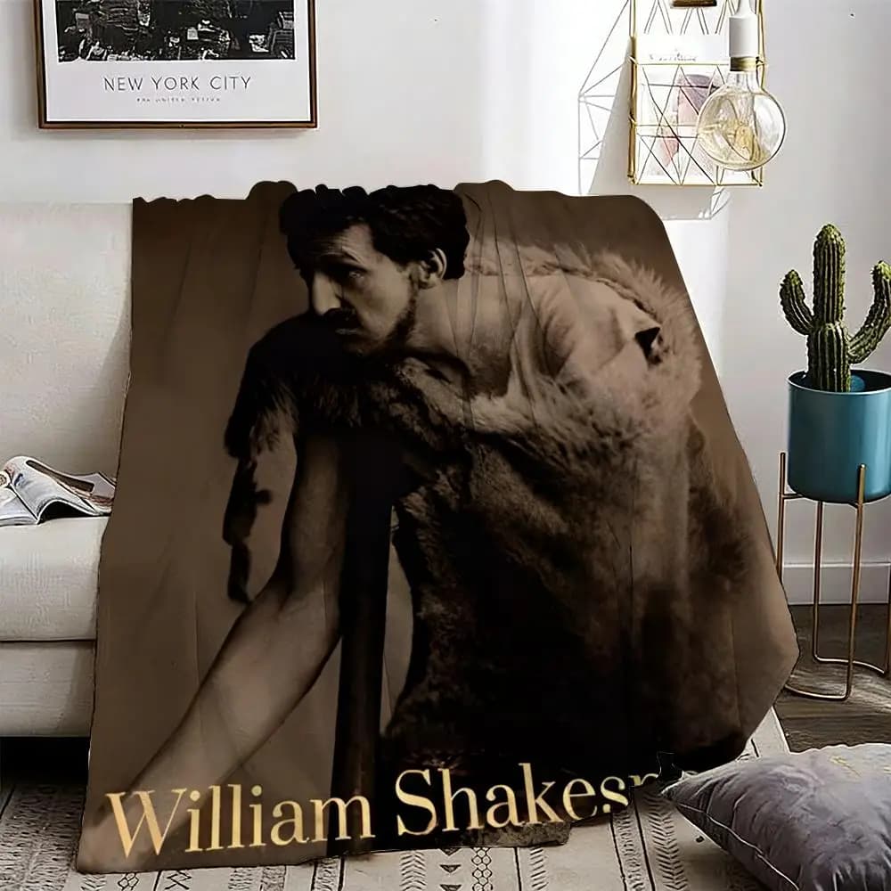 Timon of Athens Throw Lightweight 240g Flannel Blanket Soft Skin-friendly for Summer Cooling