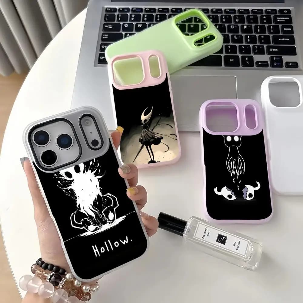 Hollow Knight Phone Case Jelly Dual-Layer Shockproof Phone Case for iPhone 17 16 15 14 13 12ProMax
