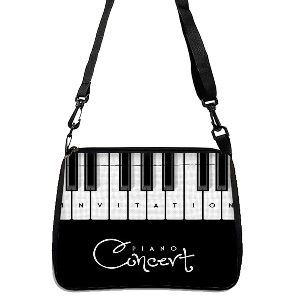 Women Handbags Black and White Geometric Bag Funny Shoulder Bag for Teen Fashion Design Side Bag for Ladies 10.11
