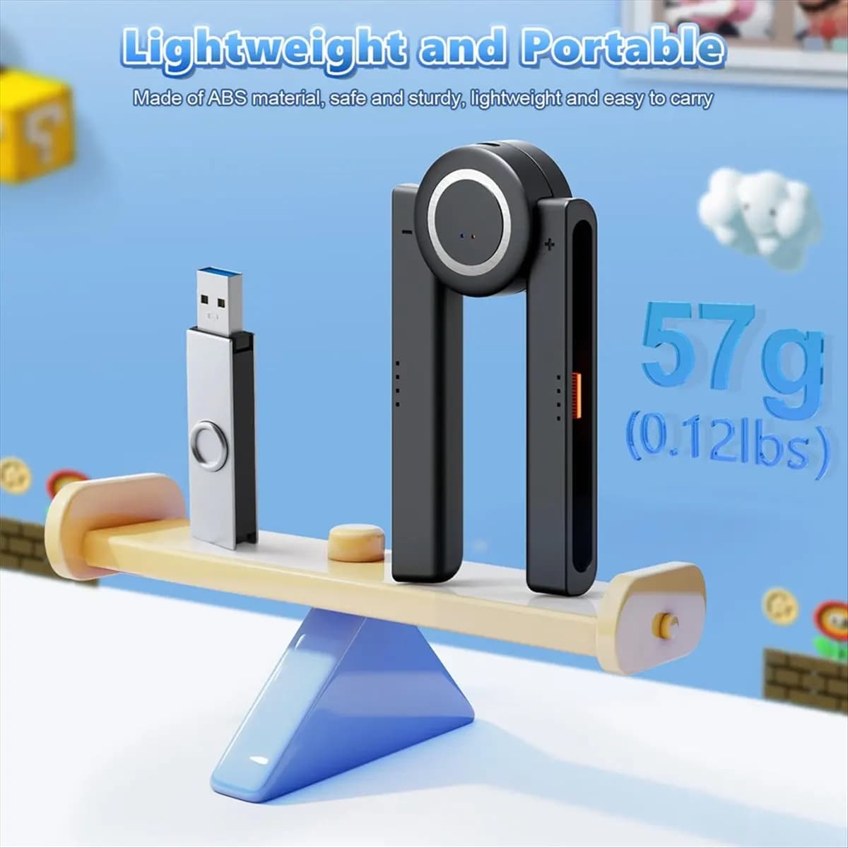 AAAE Charging Grip for 2, Magnetic Handle Grip Controller with 5 Adjustable Rotation Positions for 2