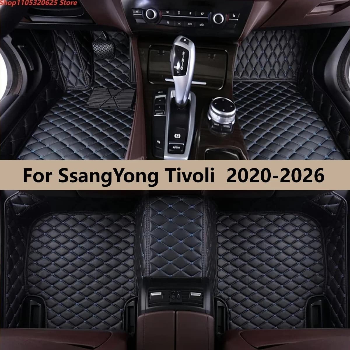Tappetini Auto Personalizzati per SsangYong Tivoli 2020 2021 2022 2023 2024 2025 2026 Accessori Auto Tappeti per Piedi