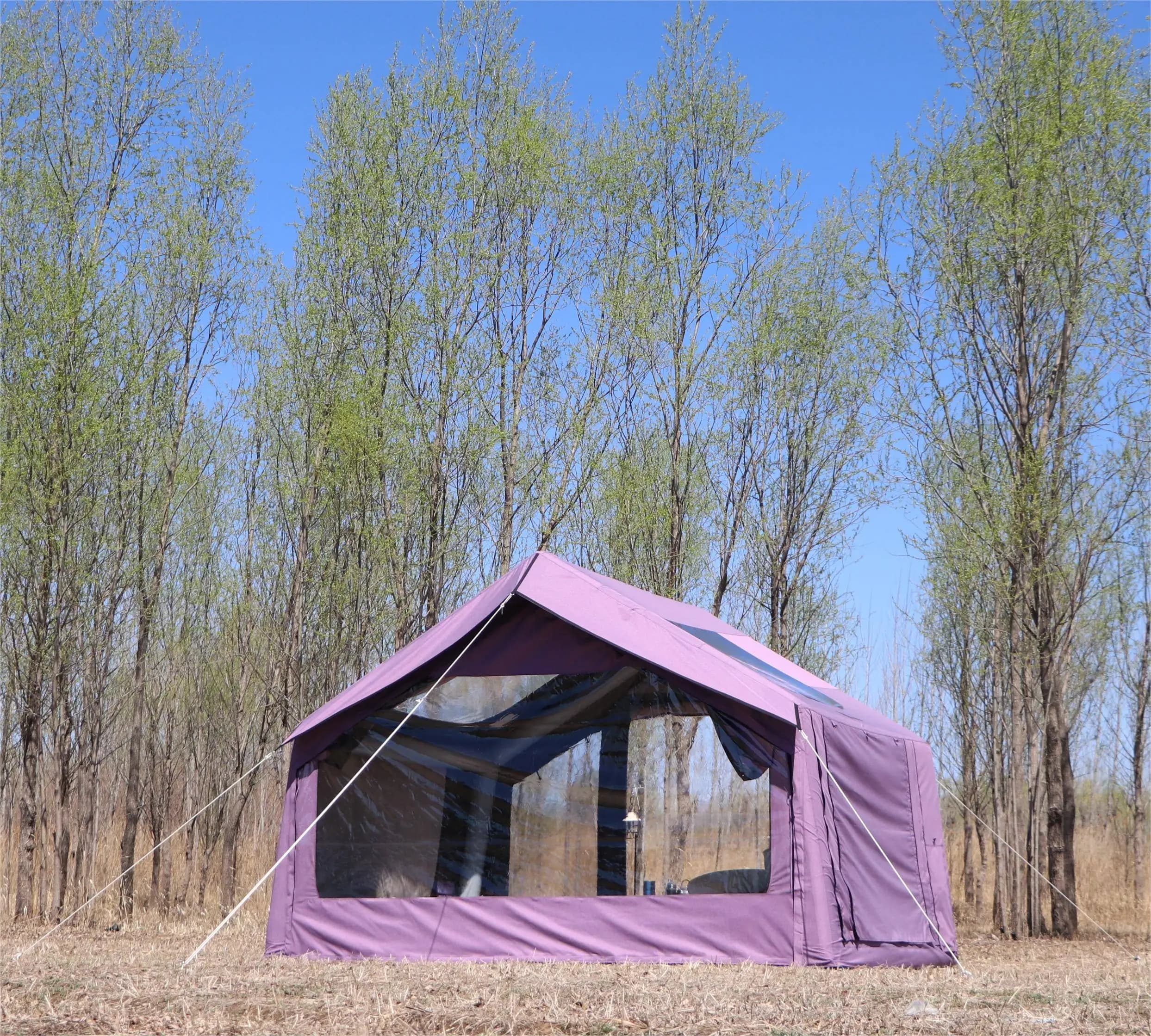 Tenda da campeggio gonfiabile impermeabile per una camera da letto con tenda ad aria di nuovo design con tessuto Oxford personalizzato