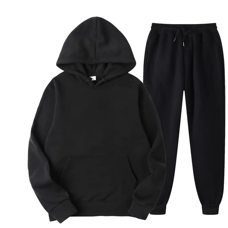 Men's Hooded Sweatshirts 2 pieces Hoodie+Pants Men Tracksuit Sportswear Autumn Winter Men Suit Men's Clothing Leisure Sets Male
