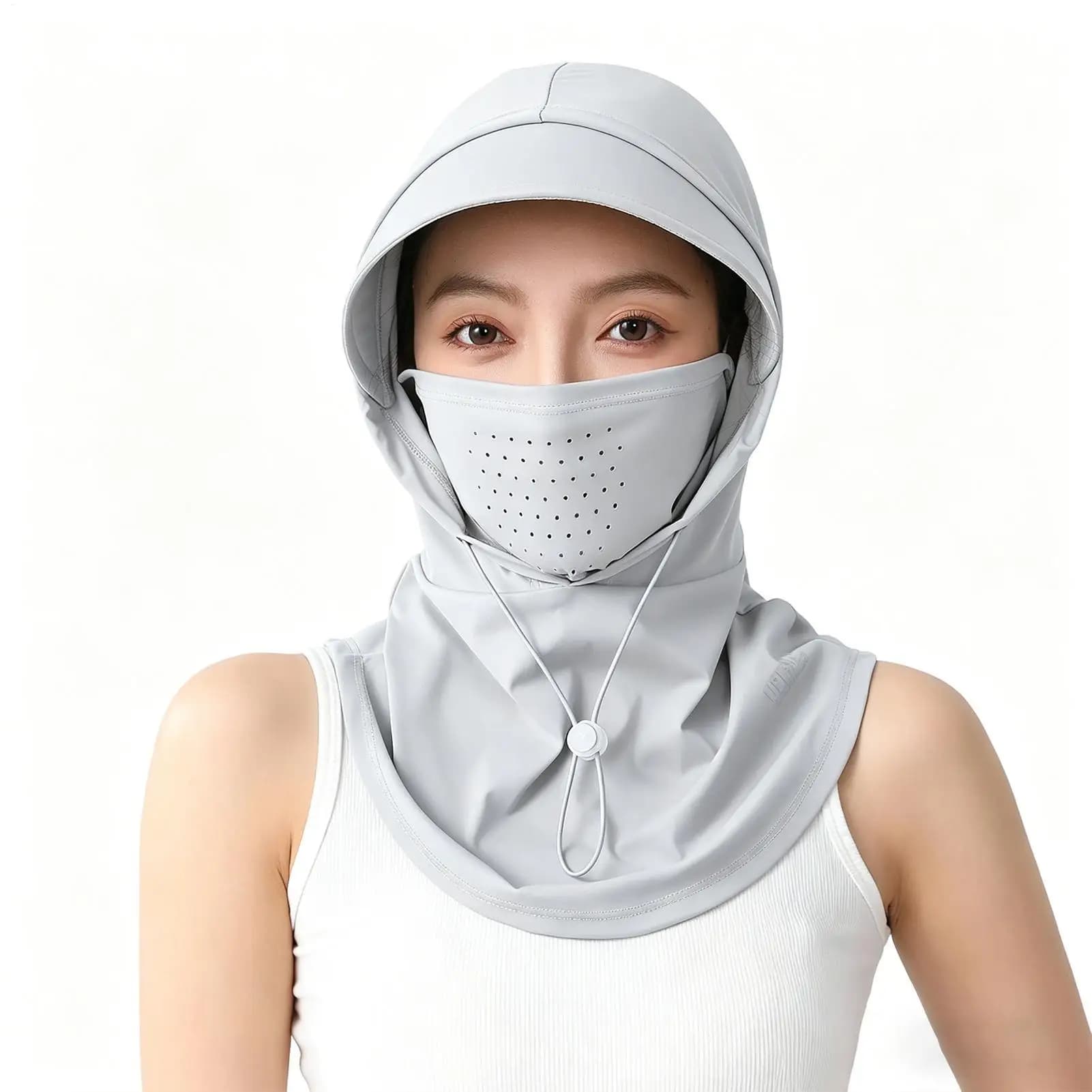 Summer Sun Protection Face Mask Hat Fishing Hat Breathable Windproof Cooling Elastic UV Hats Cooling Breathable Headgear