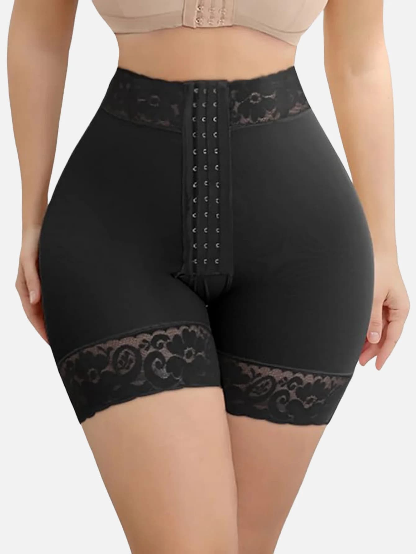 1 Piece Slip High Waist Modeller with Solleva Glutei Effect and Pancia Control, Boyshort Type Modeling Pants