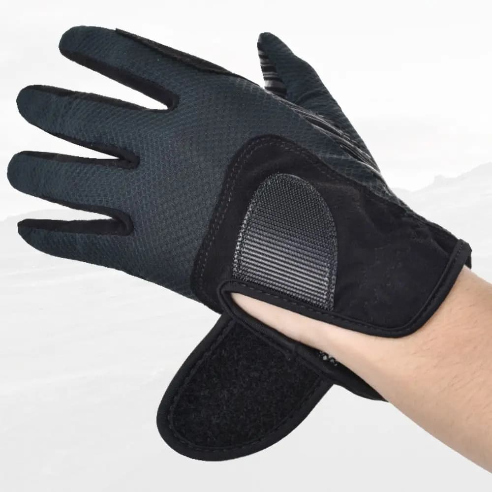 Guanti da Equitazione in Pelle Scamosciata, Resistenti all'Usura, Leggeri, Traspiranti e Confortevoli per Sport Equestri