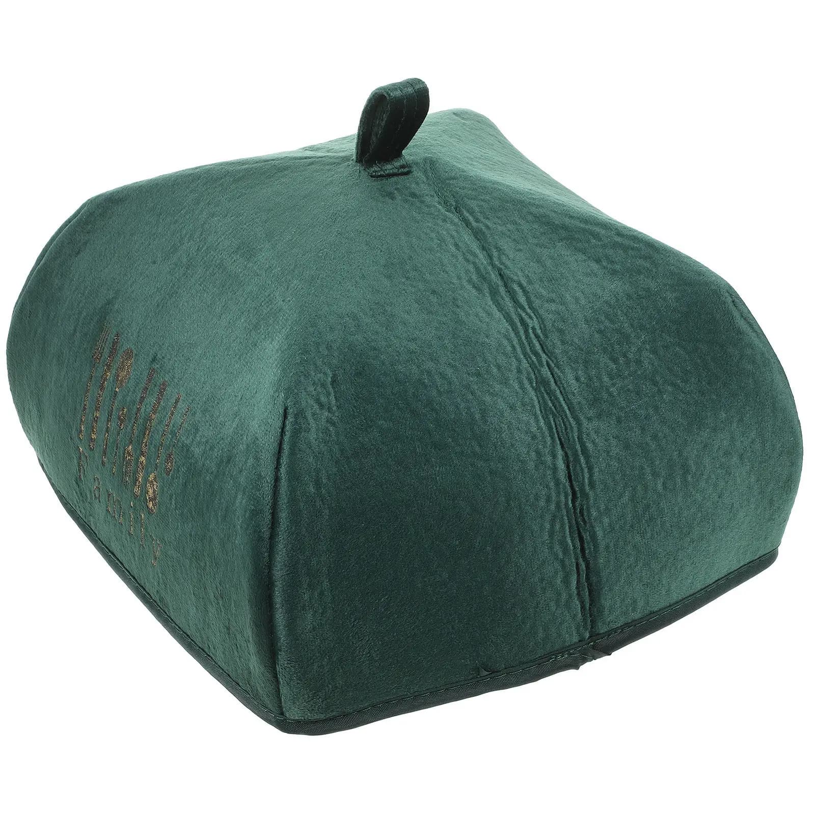 1 Pezzo Tenda Pieghevole per Alimenti Verde Scuro, Ombrello Creativo per Cucina all'Aperto, Campeggio, Picnic, Ciotole, Piatti, Utensili