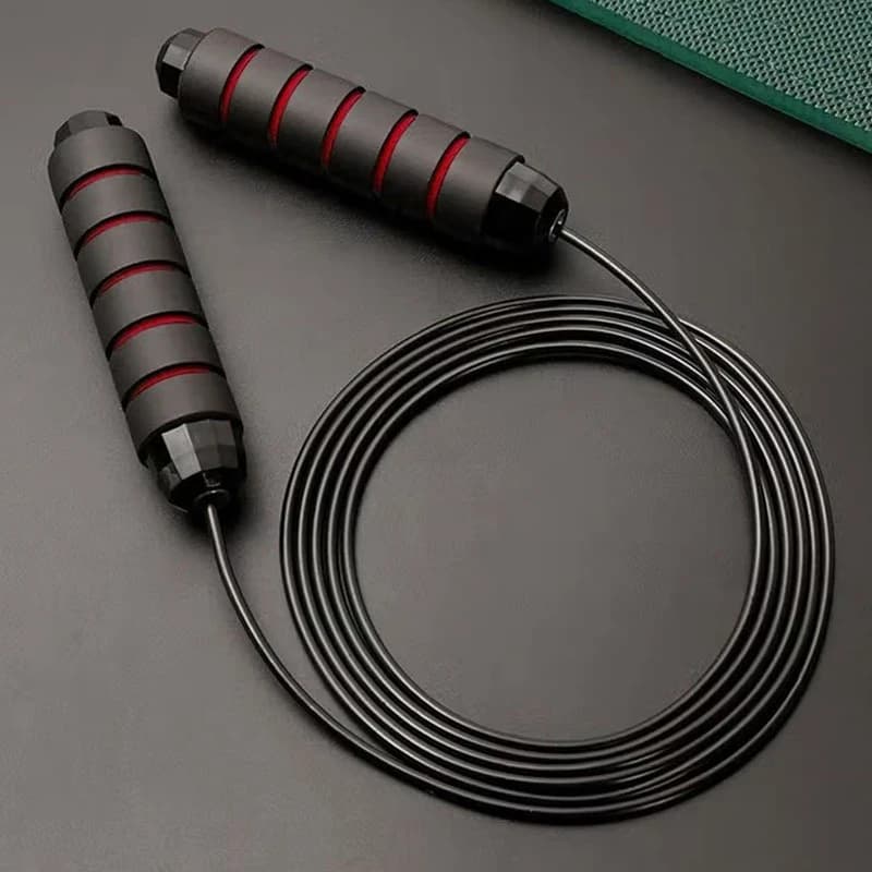 Weighted Steel Wire Jump Rope, Adjustable Length Bearing Skipping Rope, Professional Fitness Workout Rope for Adults Exercise