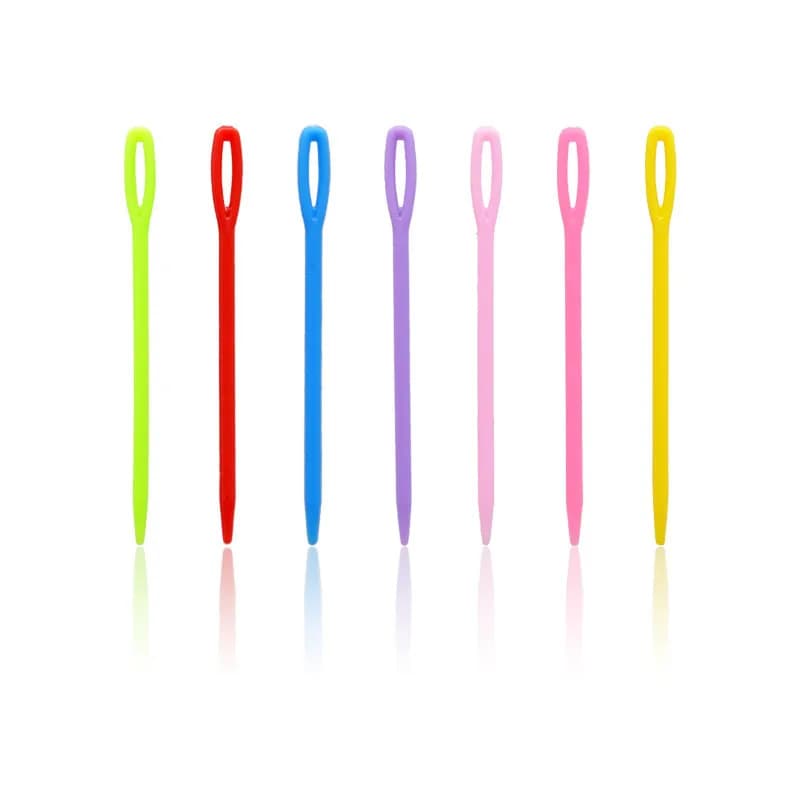 7/9cm aghi da cucito in plastica colorata uncinetto maglione fai da te strumento di tessitura arazzo ferri da maglia filato di lana fai da te artigianato strumenti