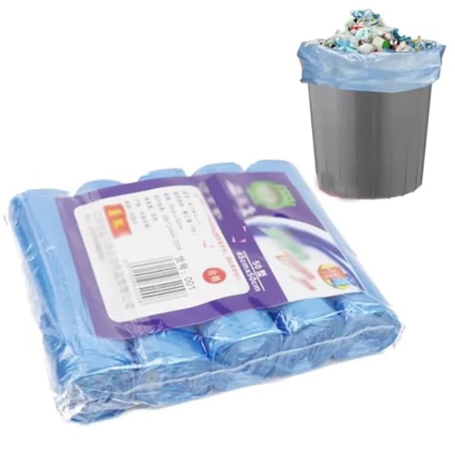 100PCS Compostable Small Trash Bags, Bathroom Garbage Bags, Small Garbage Bags Wastebasket Trash Can for Bathroom Office, Ideal
