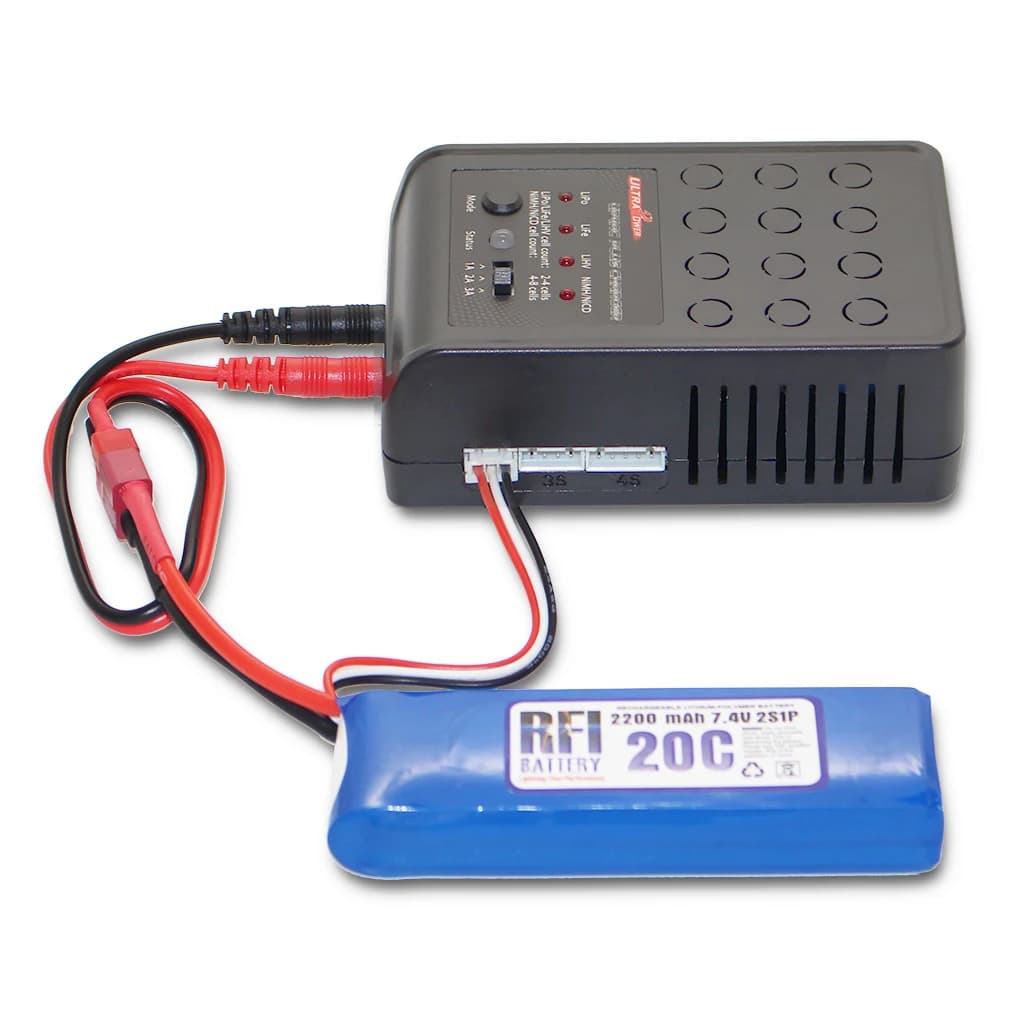 UltraPower UP4AC Plus 30W 1A 2A 3A LiPo/LiFe/LiHV 4-8S NiCd/Nimh Caricatore CA per giocattoli modello drone elicottero RC