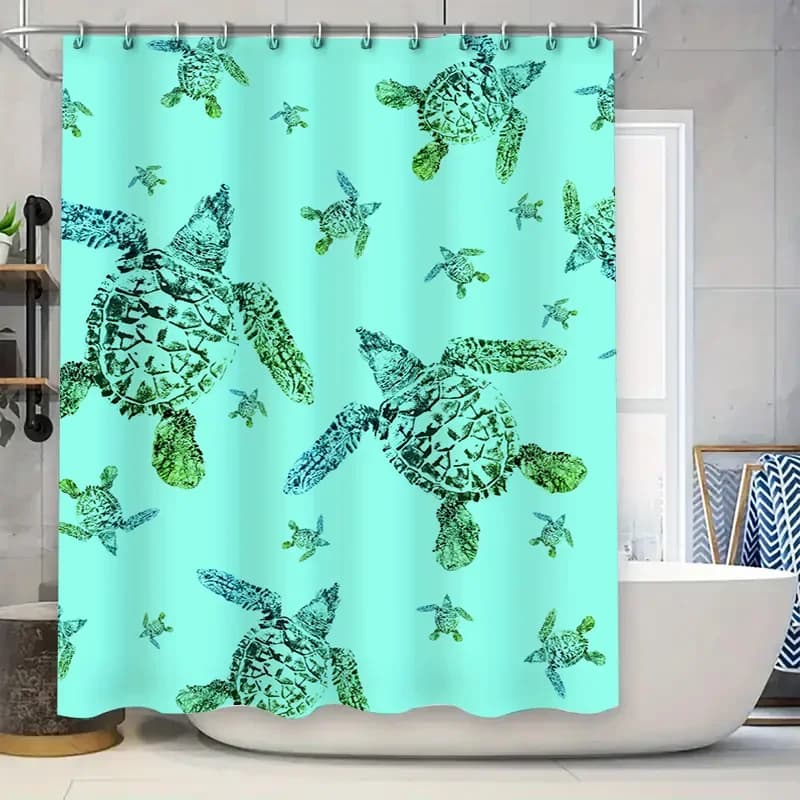 Design di triangoli per tende da doccia geometriche nere dorate per l'arredamento del bagno