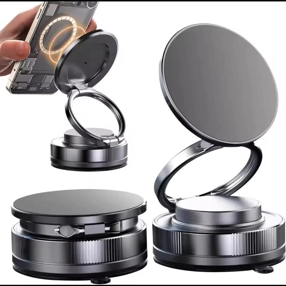 Supporto per telefono magnetico sottovuoto T30, per supporto per telefono a ventosa Serratura girevole regolabile, per la tua auto/palestra/specchio