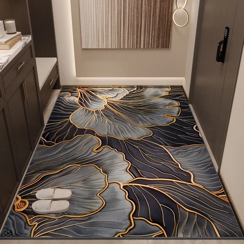 Nordic Luxury Print Carpet Soft Mat Wear-resistant Anti-slip Rug Suitable for Living Room Bedroom Easy Clean Beautiful Fashion