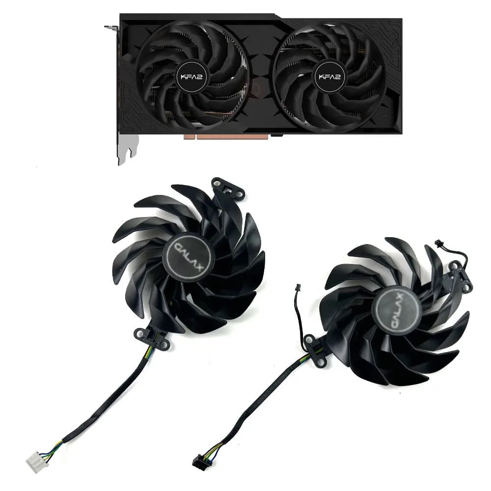 Nuove ventole di raffreddamento per GPU RTX4060 4070 TI, compatibili con GALAX KFA2 RTX4060 RTX 4070 Super 1-Click OC 2X.
