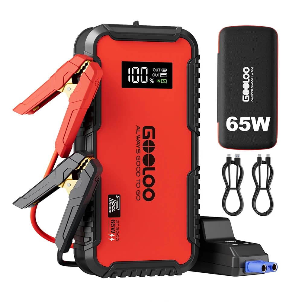 GOOLOO GT3000 Jump Starter 12V 3000A Portable Battery Booster Diesel Auto Emergency Power Pack