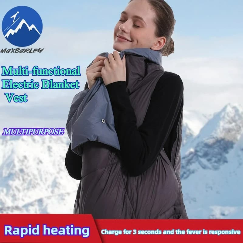 Gilet da sci riscaldato invernale Tecnologia da donna Giacca termica intelligente Coperta elettrica multifunzionale Riscaldamento USB Gilet caldo lavato
