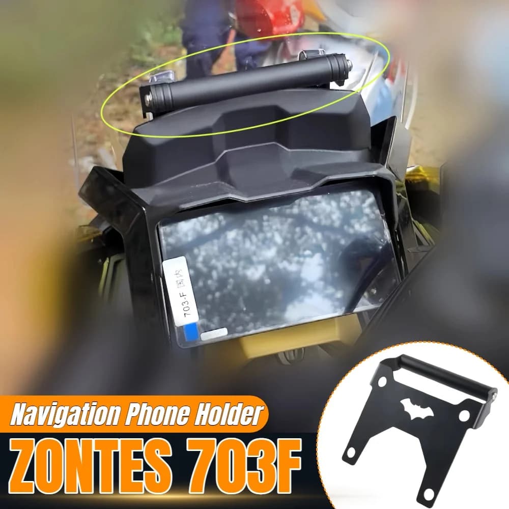 ZT703F 703 F ZONTES Per ZONTES 703F 2024 Staffa Anti Vibrazione Del Telefono Cellulare Navigazione GPS Del Basamento Del Supporto barra di estensione