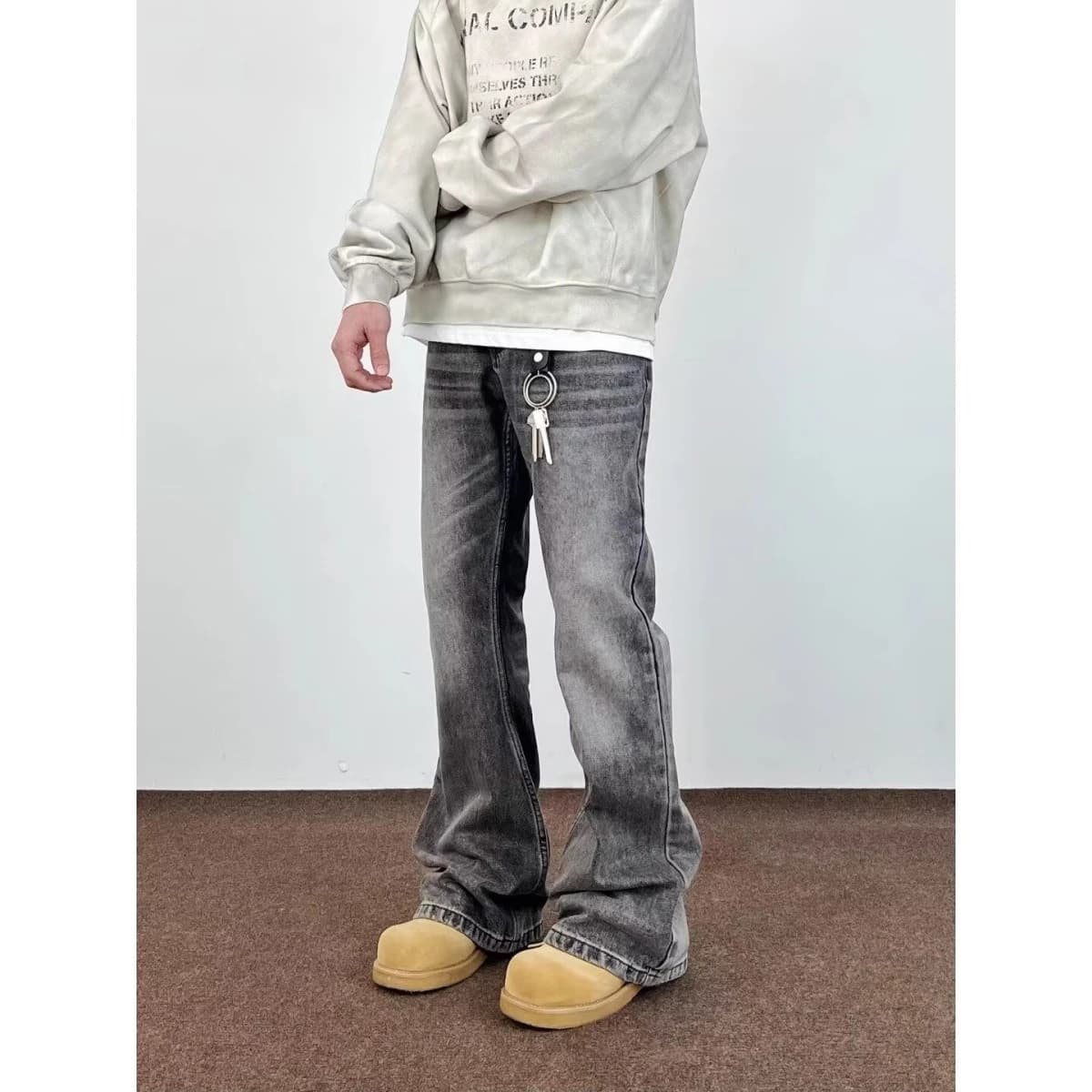American Retro Cleanfit Casual Straight Leg Wide Leg Jeans Unisex Loose Trousers Trendy Hip Hop Men's Women's Denim Jeans