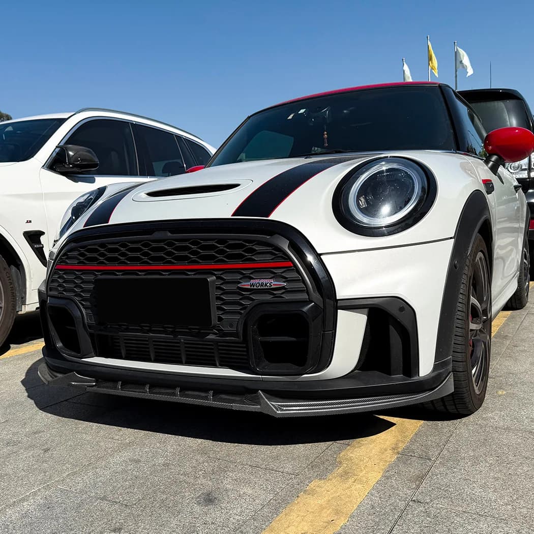 Suitable for Mini Cooper JCW Mini One F55 F56 F57 front lip shovel 22-24 Body kit spoiler diffuser