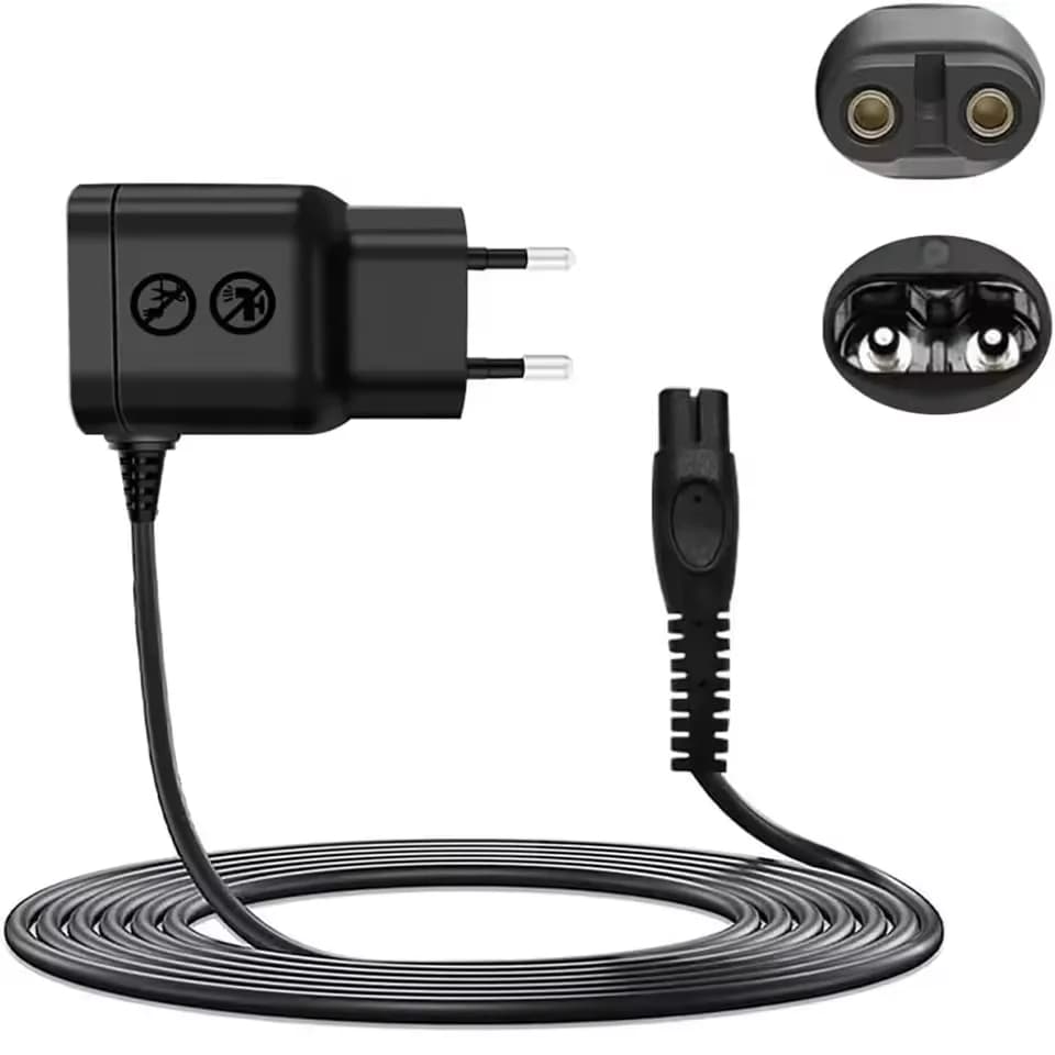 Adattatore Caricabatterie 5V con Spina EU per Regolabarba Philips OneBlade QP2724 QP2834 QP1424 QP1924 QP4631