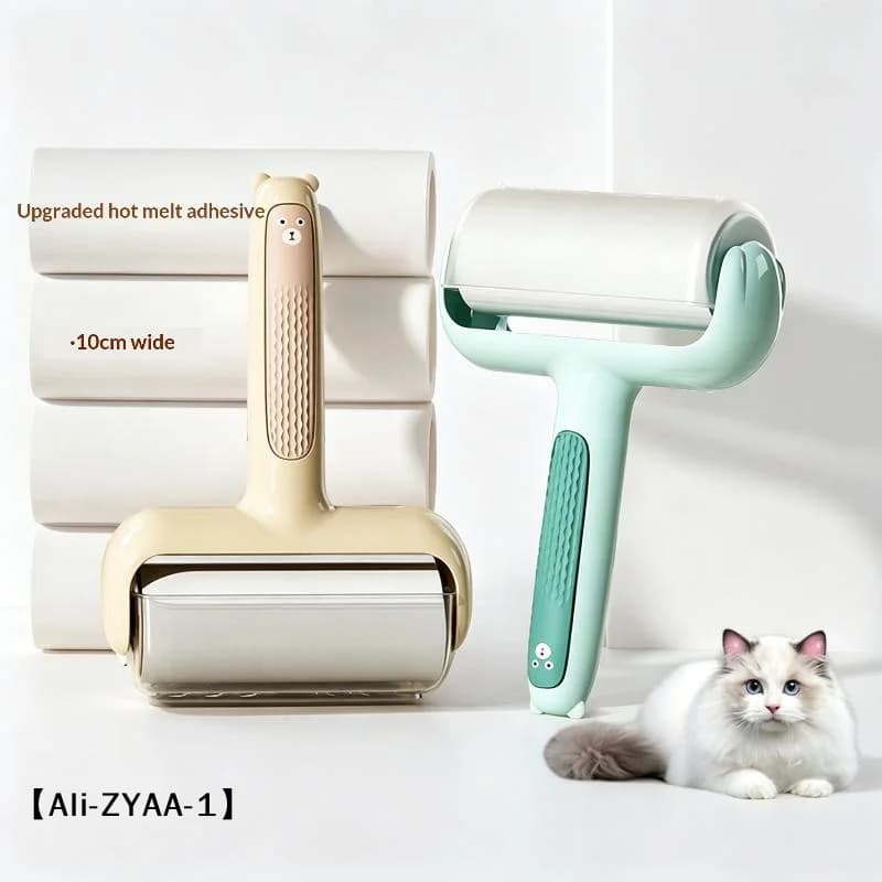 【A】Pet Hair Lint Roller Extra Strong Stickiness 10cm Widened Design Removes Cat Dog Fur From Clothes Carpet Car Seats