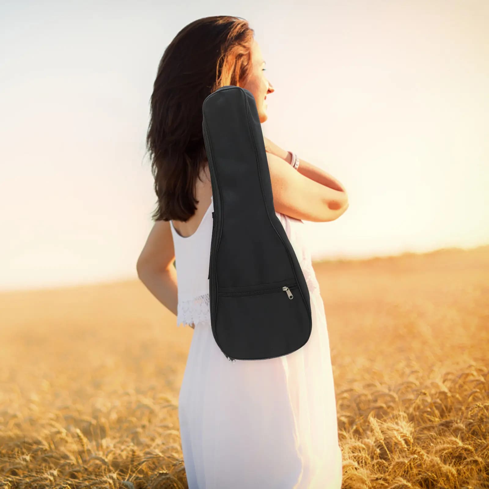 Borsa per ukulele Materiale Oxford impermeabile Compatto e leggero Pratica custodia facile da usare per Soprano Concert Tenor Travel