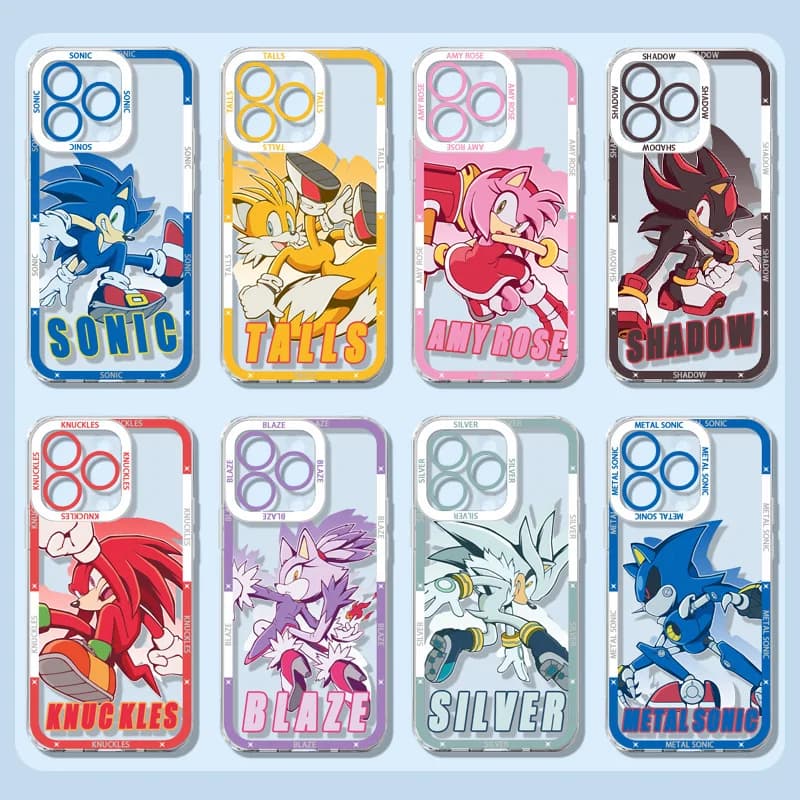 Cartoon Game S-SONIC Phone Case for IPhone 17e 17 16e 16 15 14 13 12 11 Mini Air Pro Max X XR XSMax 7 Plus Clear Soft Back Cover