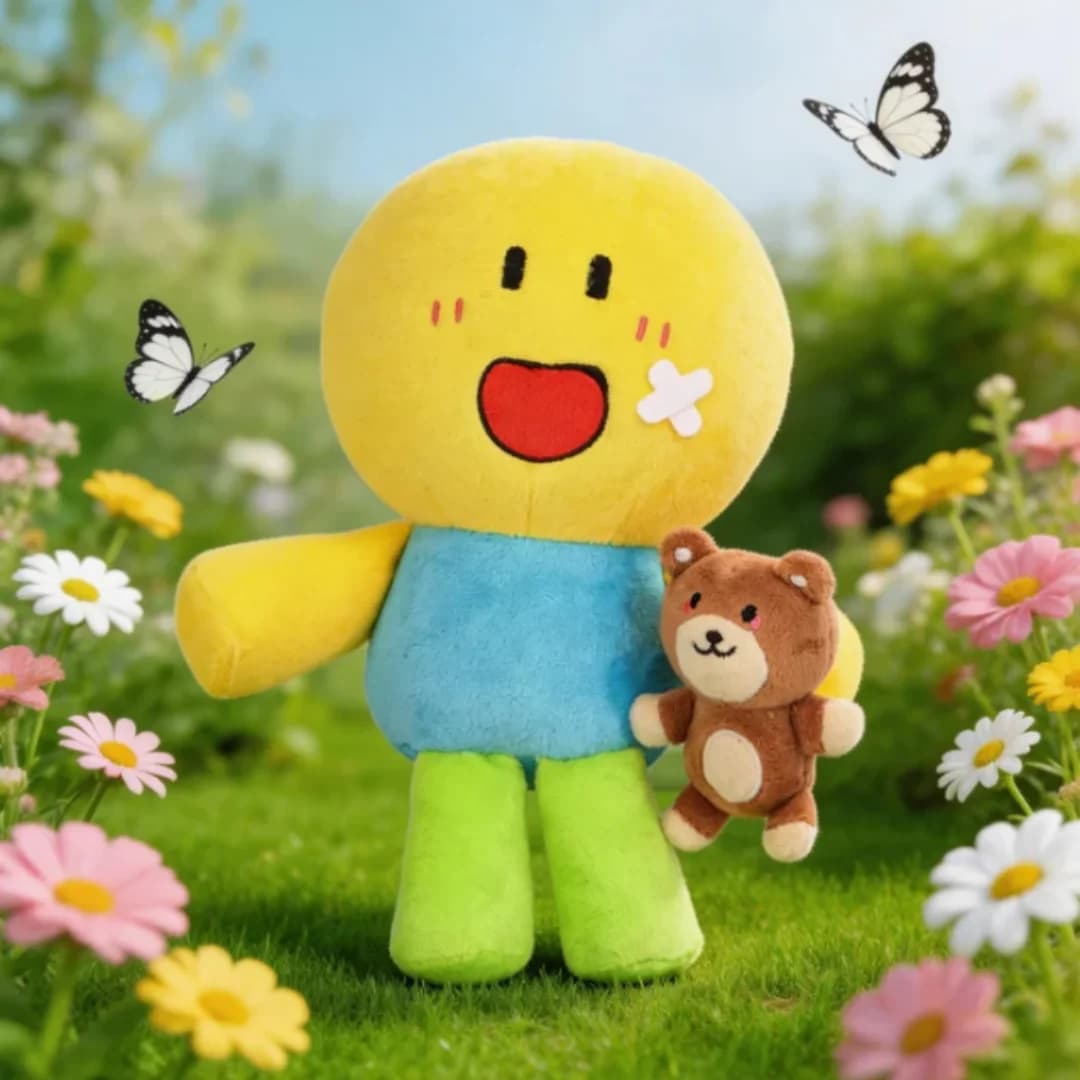 Peluche Kawaii Noobsquad Nooby, Giocattoli e Bambole a Tema Videogiochi, Regalo di Compleanno per Bambini e Fan di Giochi, Decorazione