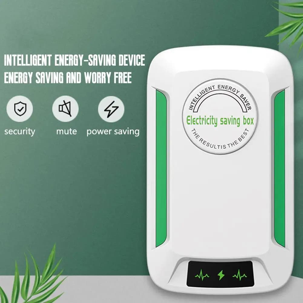 Dispositivo Intelligente per il Risparmio Energetico Domestico, Scatola di Risparmio Elettrico Plug-in per Casa e Ufficio, Spina EU/US