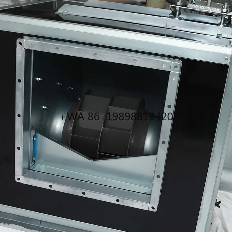 Ventilatore centrifugo con pale inclinate verso l'indietro in acciaio per scarico fumi antincendio Flusso d'aria elevato Alta pressione 380 V CA