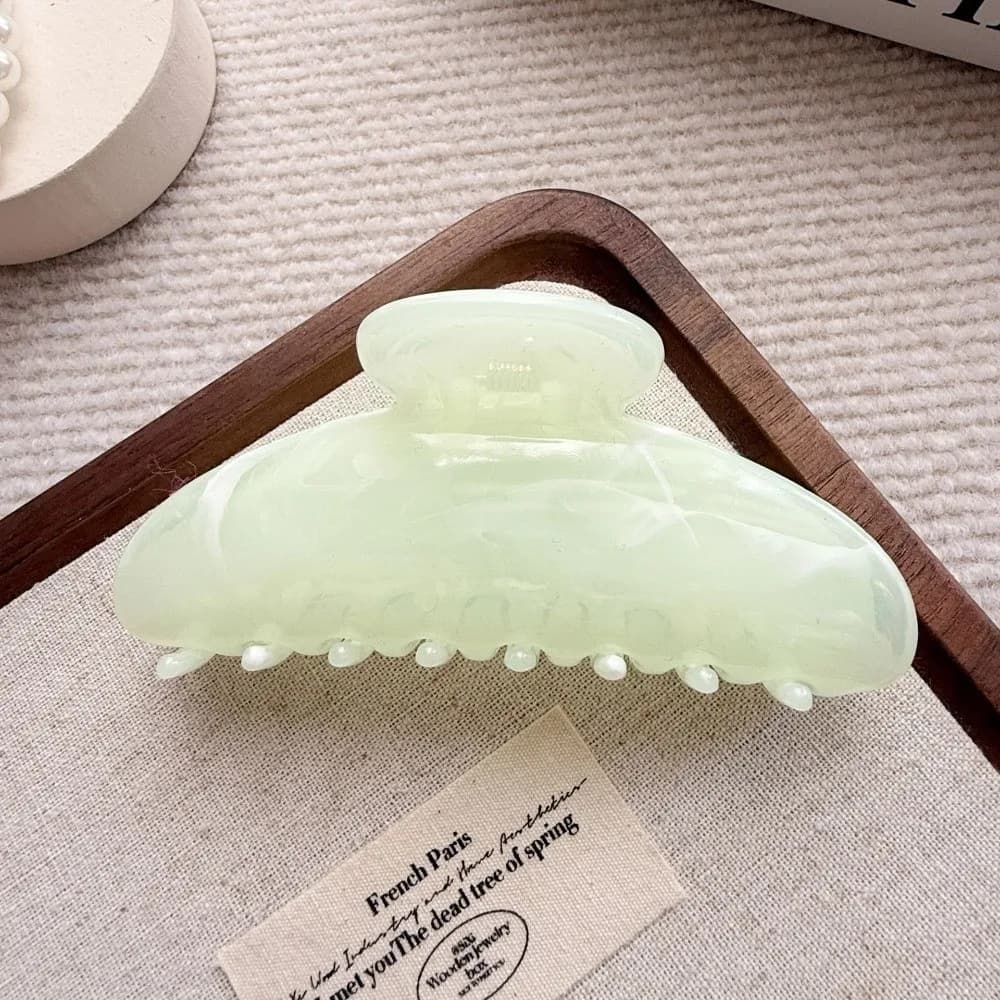 New Marble Stripes Pattern Hair Claw Clip Colorful Large Barrette Decorative Hairpin Headwear