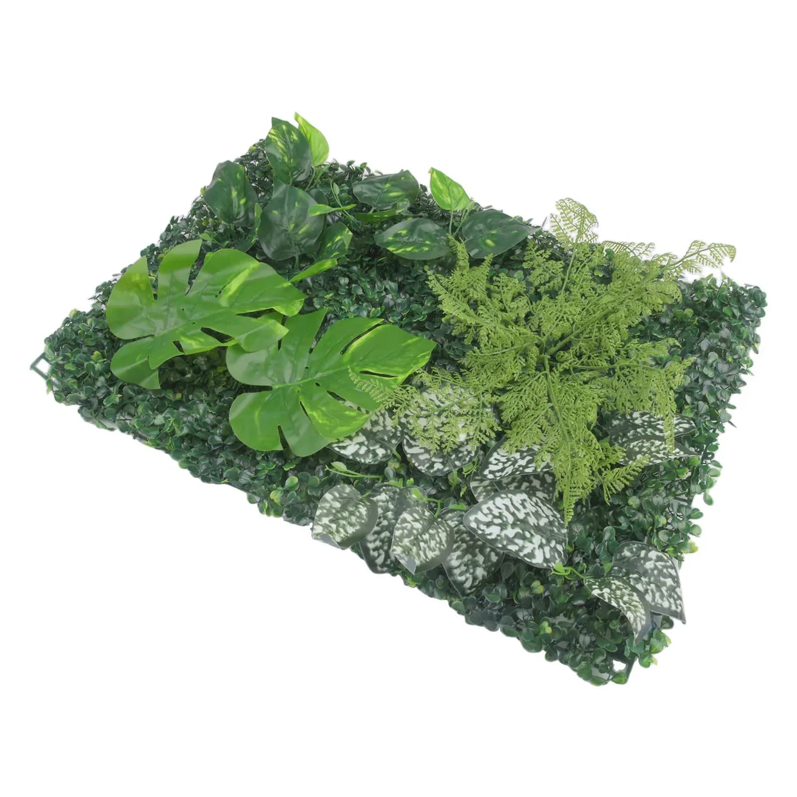 Artificial Plant Wall Panel Plastic Garden Grass Lawn Flower Wall Wedding Backdrop Fake Plant Hanging Fence Christmas Decoration