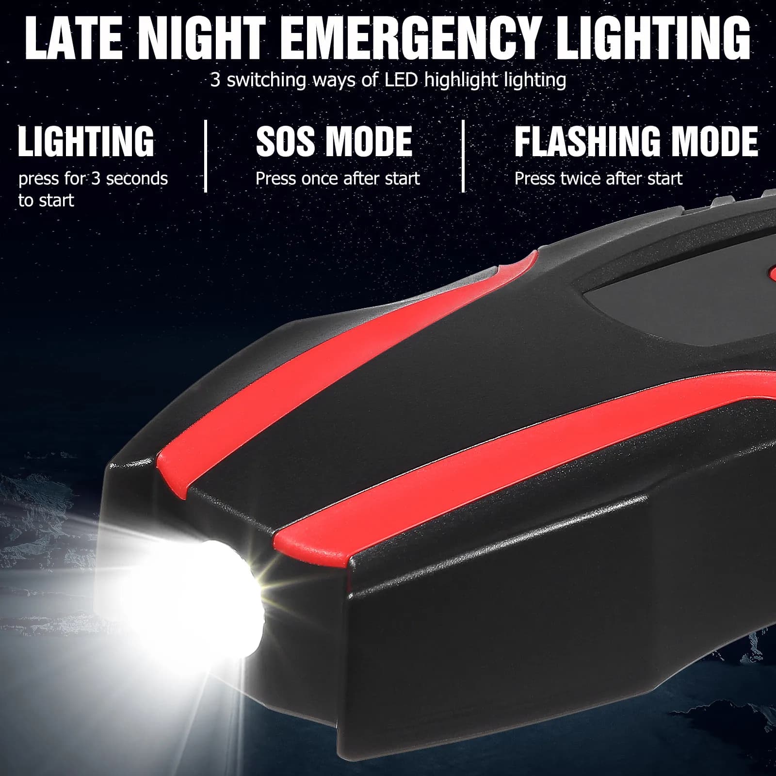 Avviatore d'Emergenza per Auto 12V, Power Bank Portatile per Batteria Veicoli, Ricarica Rapida, LED, per Campeggio e Viaggi