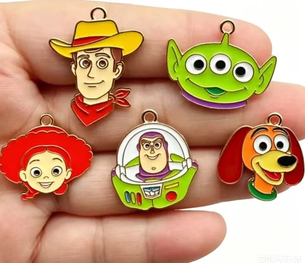 10 pcs Cartoon Enamel Charms Pendants For Jewelry Making Necklaces Earrings Braceltes DIY Crafts Gifts