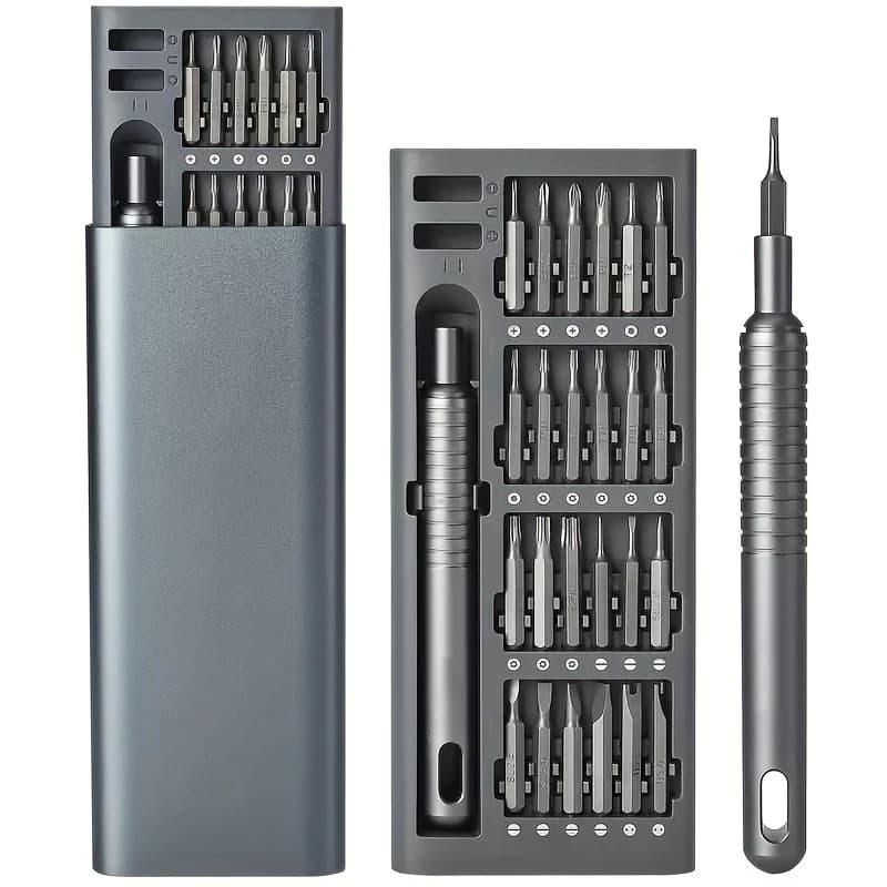 Set di cacciaviti di precisione 25 in 1 per la riparazione del telefono, kit di strumenti magnetici professionali, custodia portatile per tablet iPhone Samsung