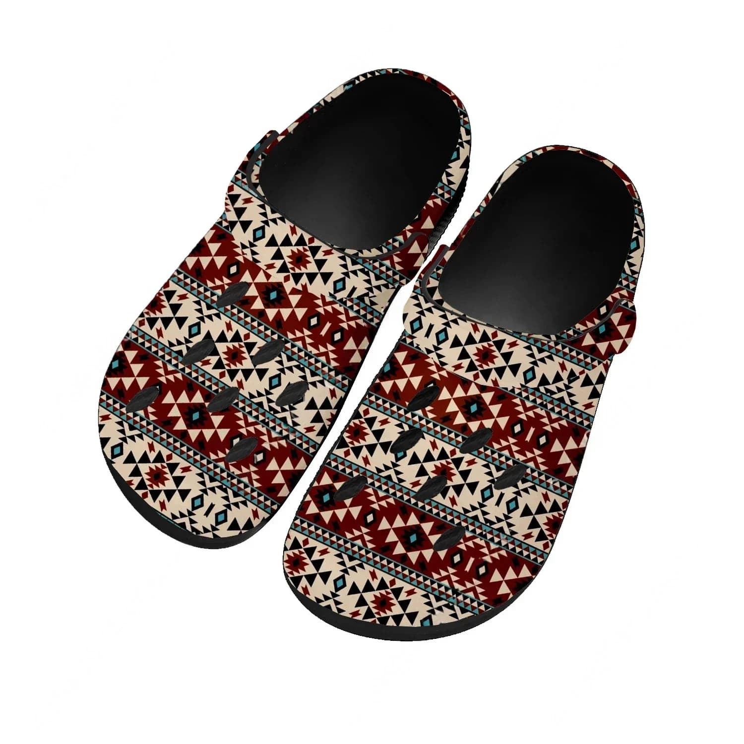 Ethnic Tribal Aztec Pattern Sandals Women Teenager Home Fashion Water Shoe High Breathable Comfort Beach Hole Slippers