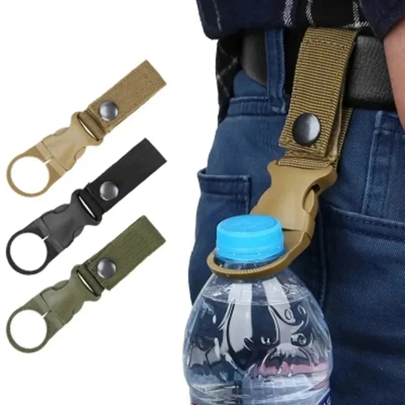 1/2/3 Pezzi Moschettoni per Zaino con Fibbia Molle, Gancio Rapido per Bottiglia d'Acqua, Accessori per Campeggio, Escursionismo e Arrampicata