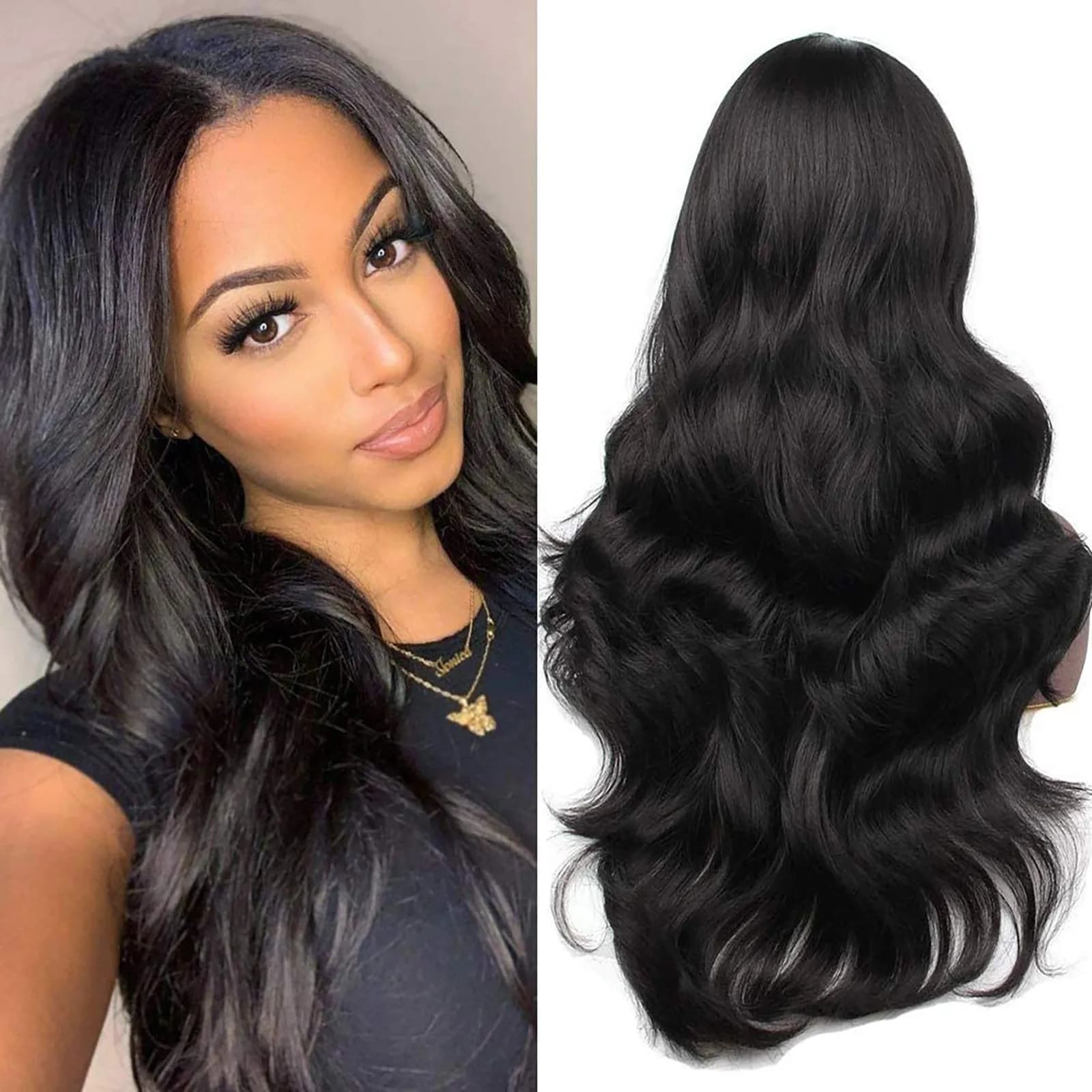Women's Synthetic Long Riccia Wig 24 Inch Long Riccia Wig Woman's Wig Synthetic Hair Glamourosa