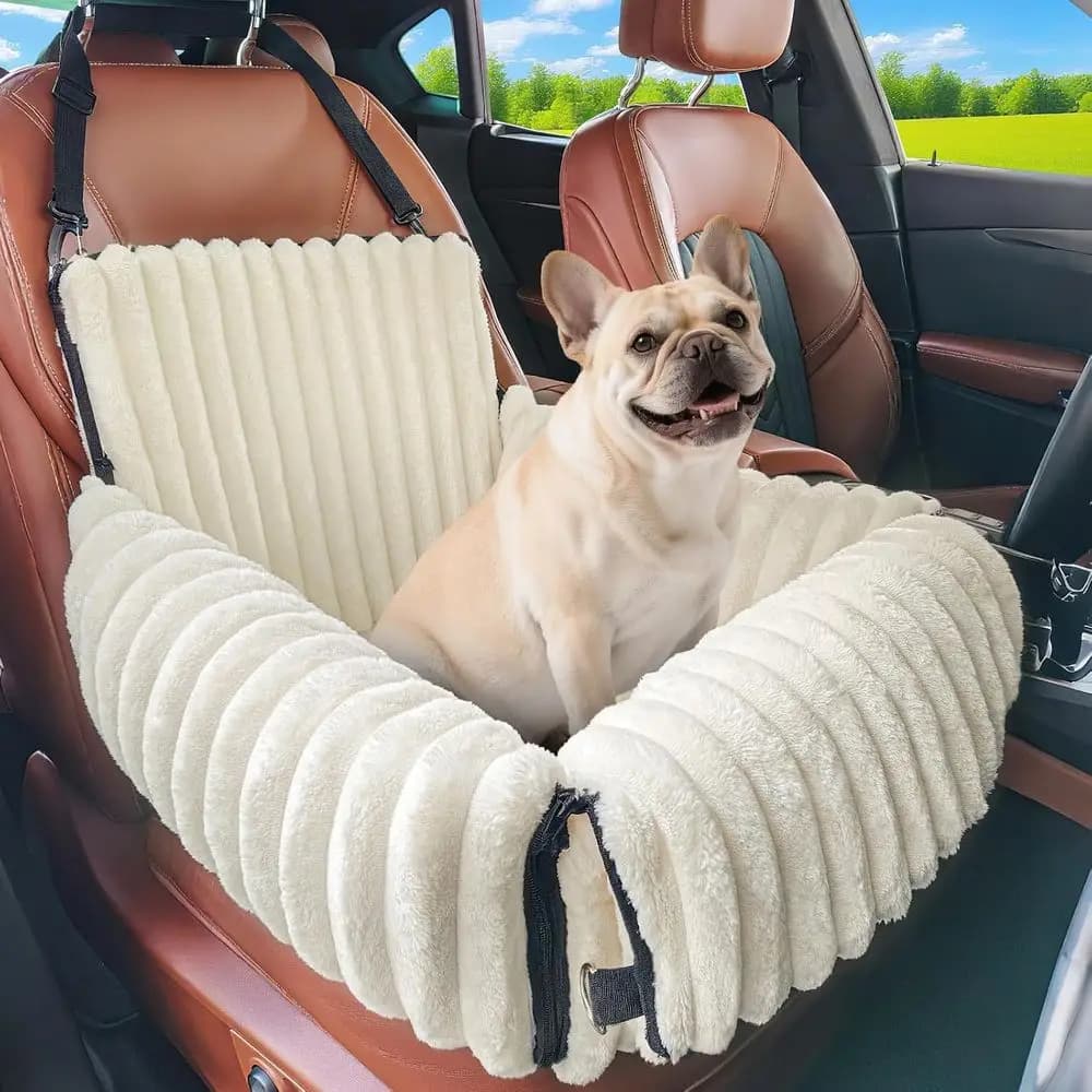 Seggiolino auto per cani 6 in 1 per cani di piccola taglia/media fino a 25 libbre, marsupio multifunzionale per auto con copertura lavabile staccabile, animale domestico