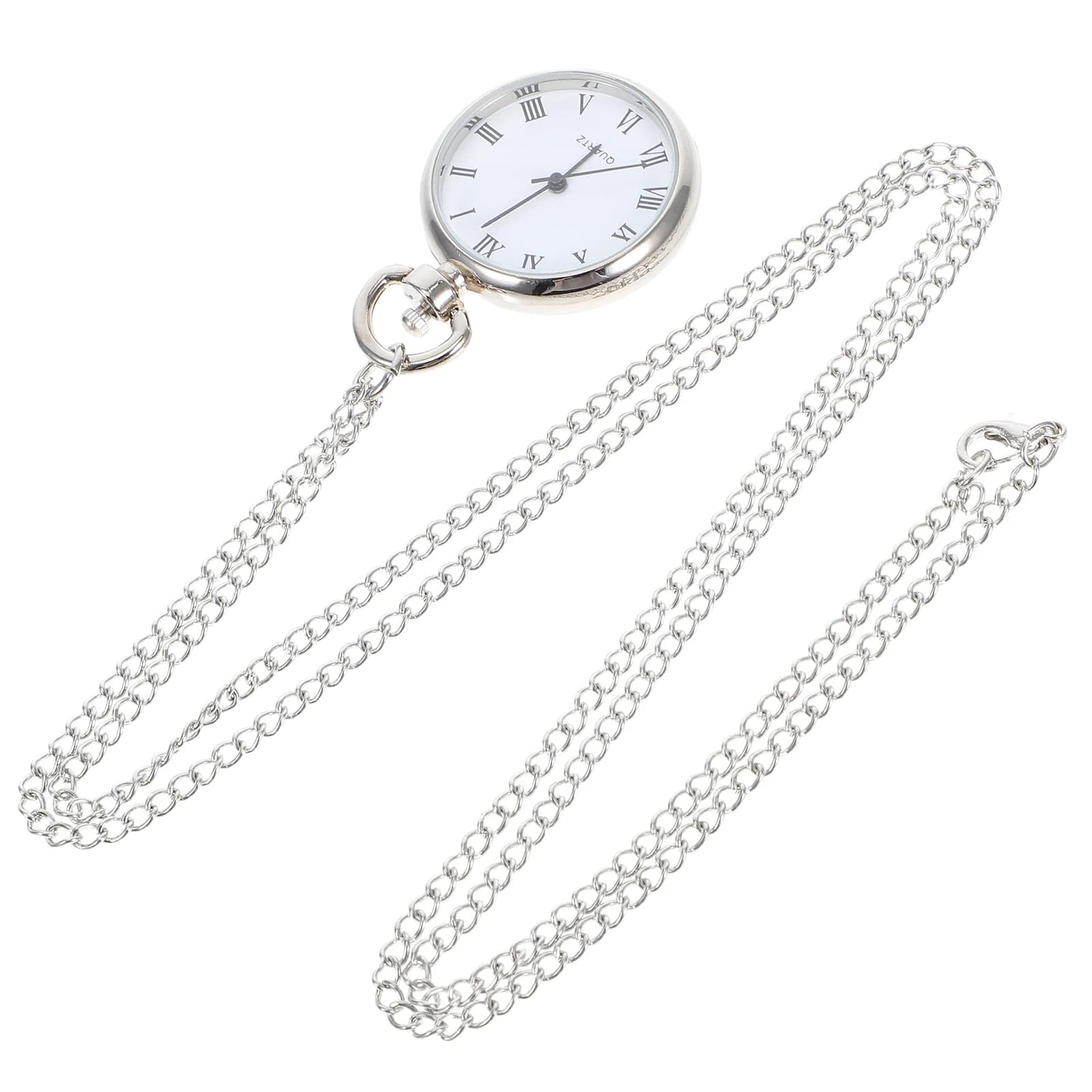 1 pz orologio da tasca collana orologio da appendere in lega da donna orologi di fascia alta ciondolo design casual catena di temporizzazione precisa decorativa
