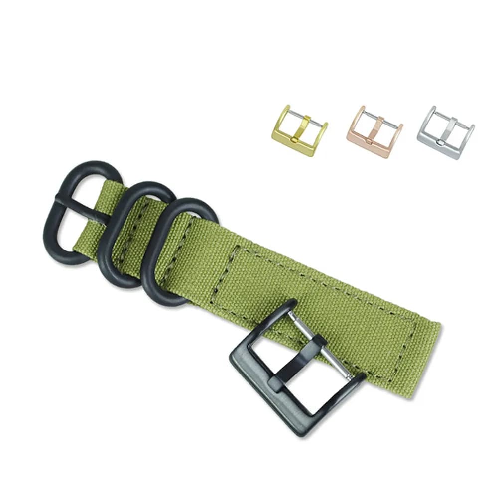 2 Pezzi Chiusura a Fibbia Universale in Acciaio Inossidabile da 16 mm per Cinturini di Orologi in Pelle e Silicone, Chiusura Robusta e Sicura