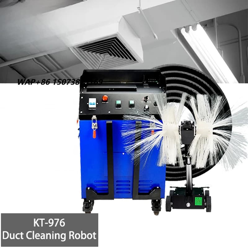 Kuaitong Portable Electrical Rotary Brush Hvac Ac Air Duct Cleaning Device Machine Kit for Cleaning Air-Conditioning Ducts