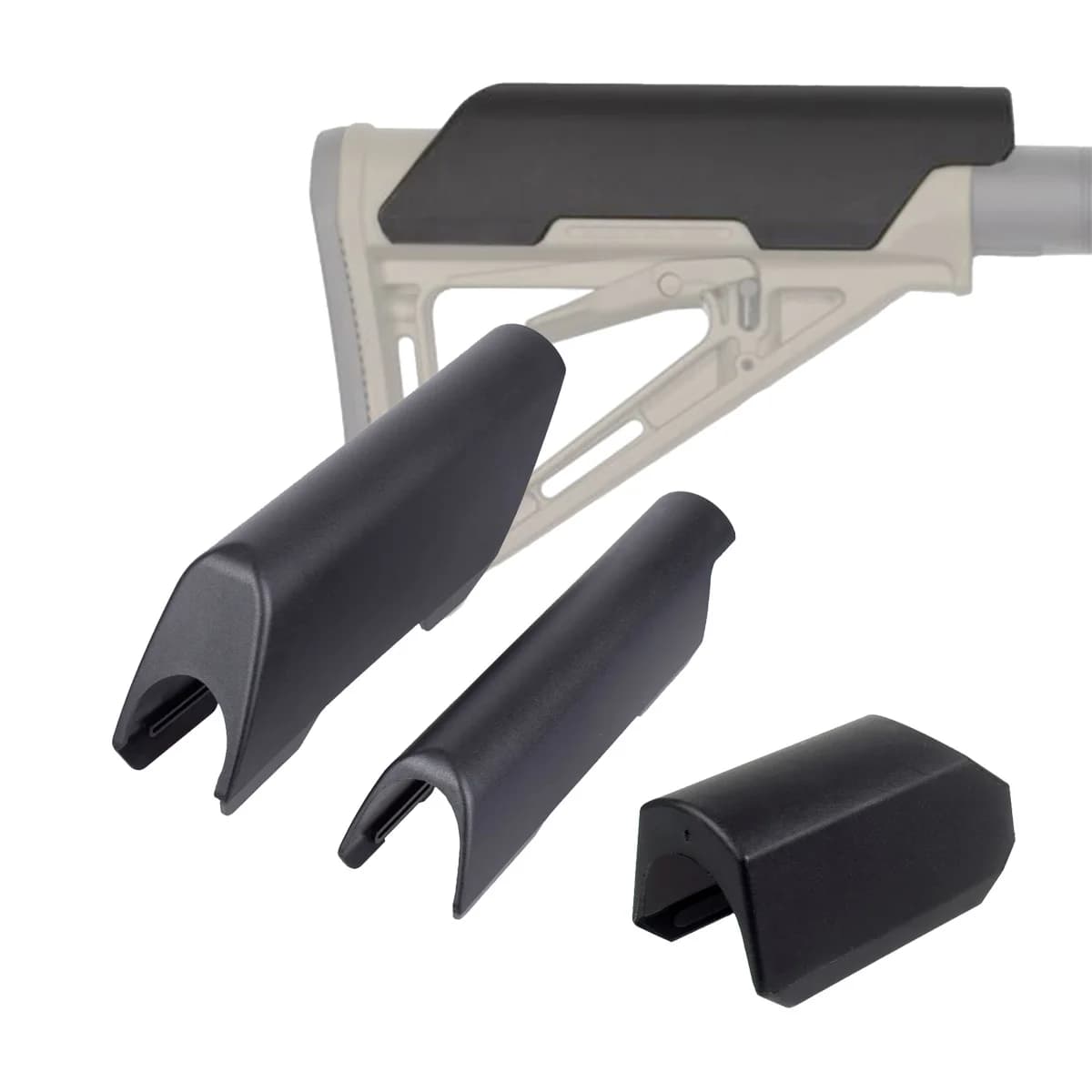 Rialzo per impugnatura tattico in nylon CTR, versione bassa/alta, per impugnatura posteriore AR 15 M4, accessorio per airsoft e caccia