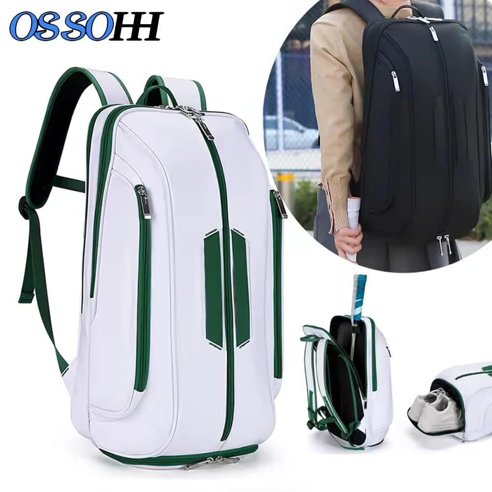 Tennis bags for Women, Waterproof Backpack for Tennis, Contains 2 rackets, Tennis racket bag, Pickleball and Badminton