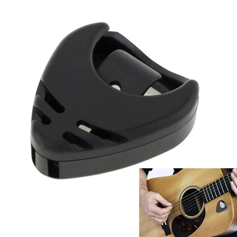 1/5/10 pezzi porta plettro per chitarra custodia per plettro in plastica mediatore conservazione rapida forma triangolare autoadesiva