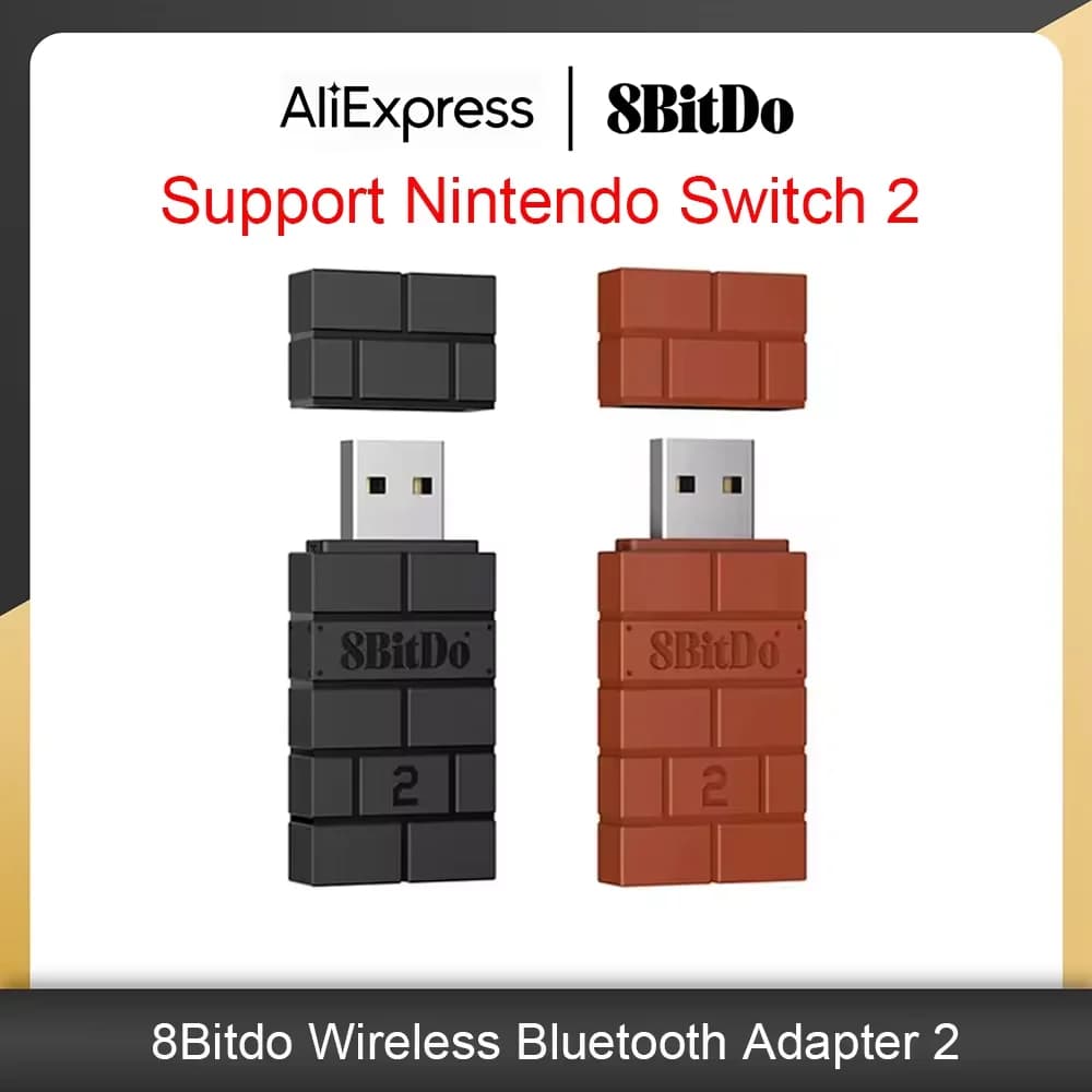 Bluetooth 8Bitdo Wireless USB RR Adapter for Windows Mac Switch Raspberry Pi Switch Lite NS Support OLED PS4 PS5 Controller