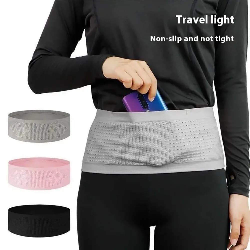 Unseen Sports Waist Without Sewing, Lightweight and Breathable, Unisex Phone Door for Running and Gym